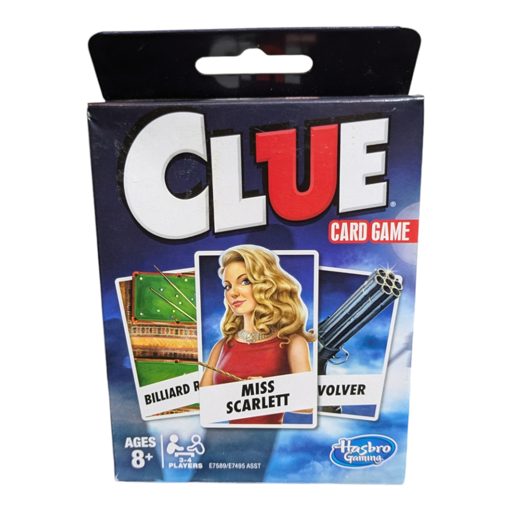 Hasbro- Clue - Travel Card Game - Brand New Factory Sealed - Hours of Fun !